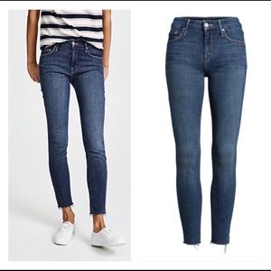 MOTHER The Looker Ankle Fray Skinny Jeans